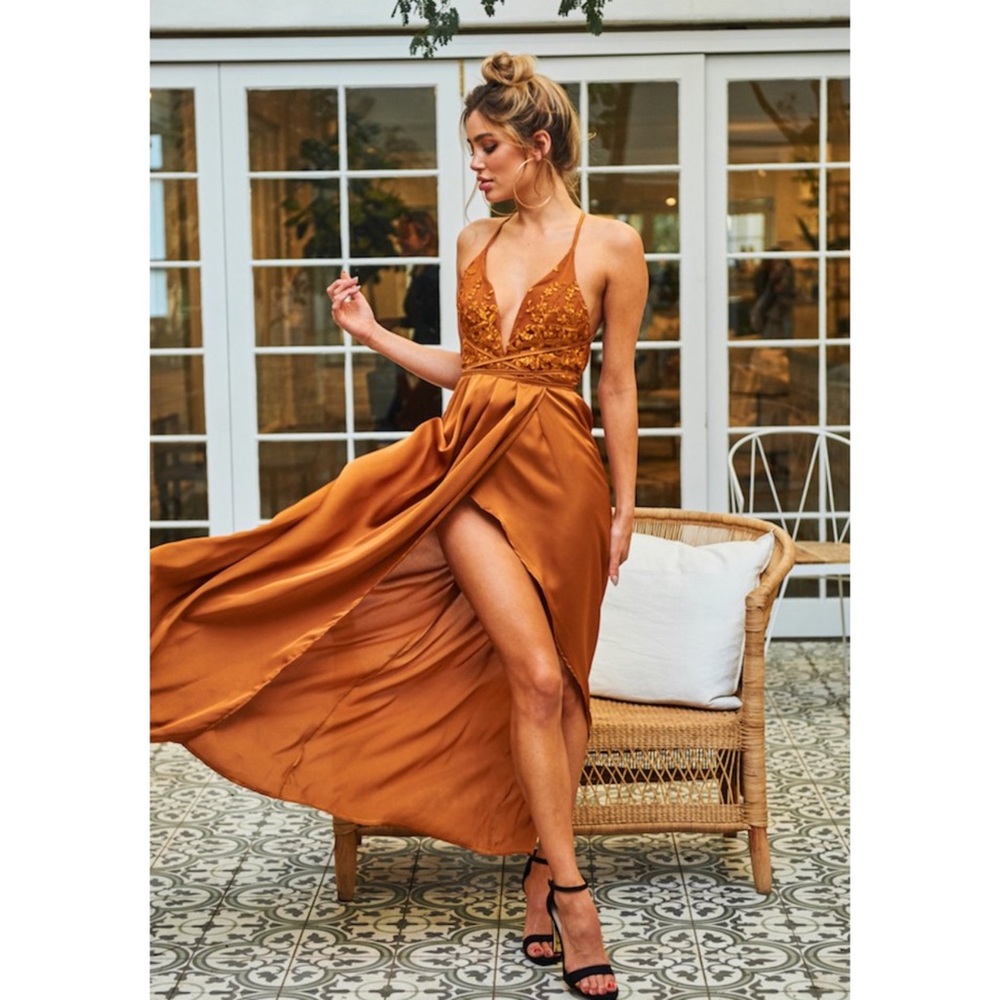 Hello Molly Rust Maxi Dress